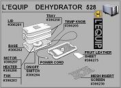 L'Equip (Magic Aire II) Dehydrator Parts